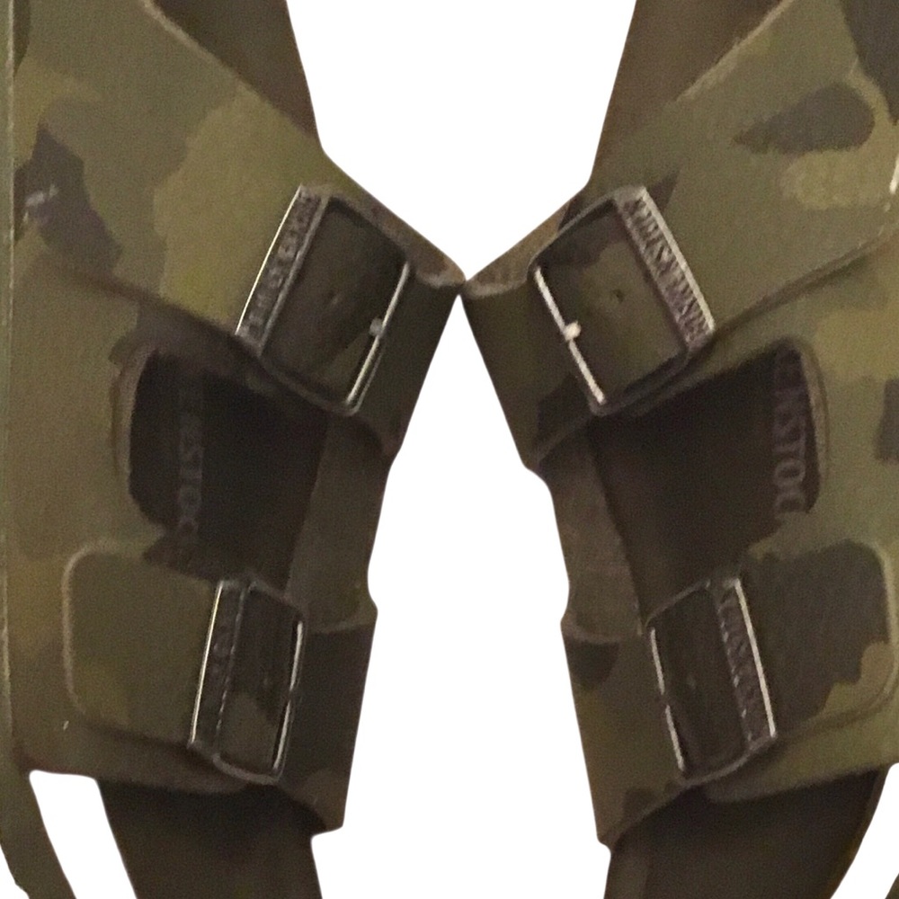 Birkenstock Kids Arizona Camo Green Birko-Flor Double Strap Slip-on Sandal Sz:1 - Picture 11 of 15